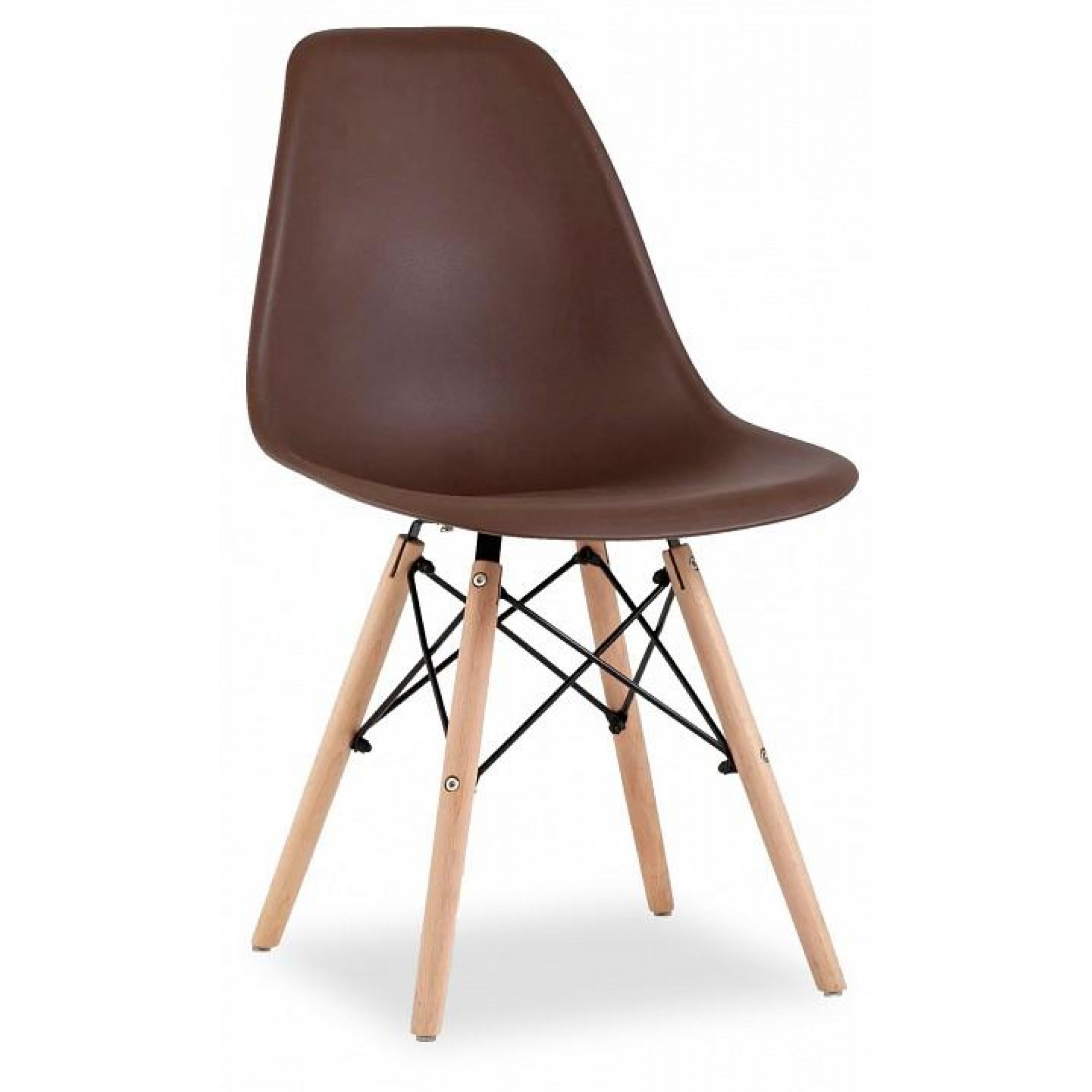 Набор из 4 стульев Eames    SGR_Y801-brown-X4