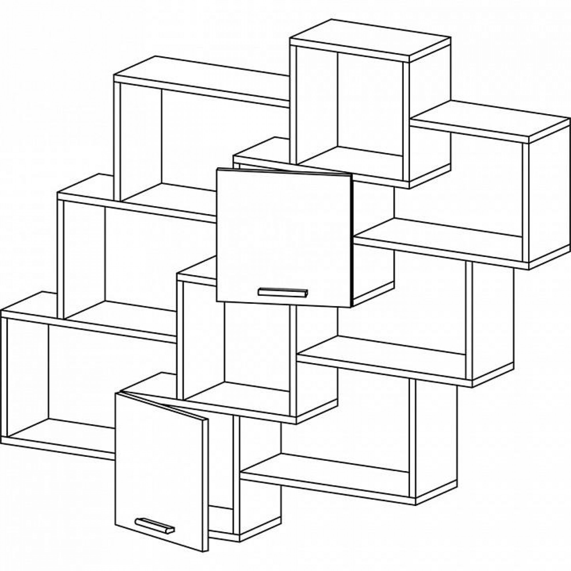 Полка комбинированная Флэш-34    MAS_PNFL-34-DM