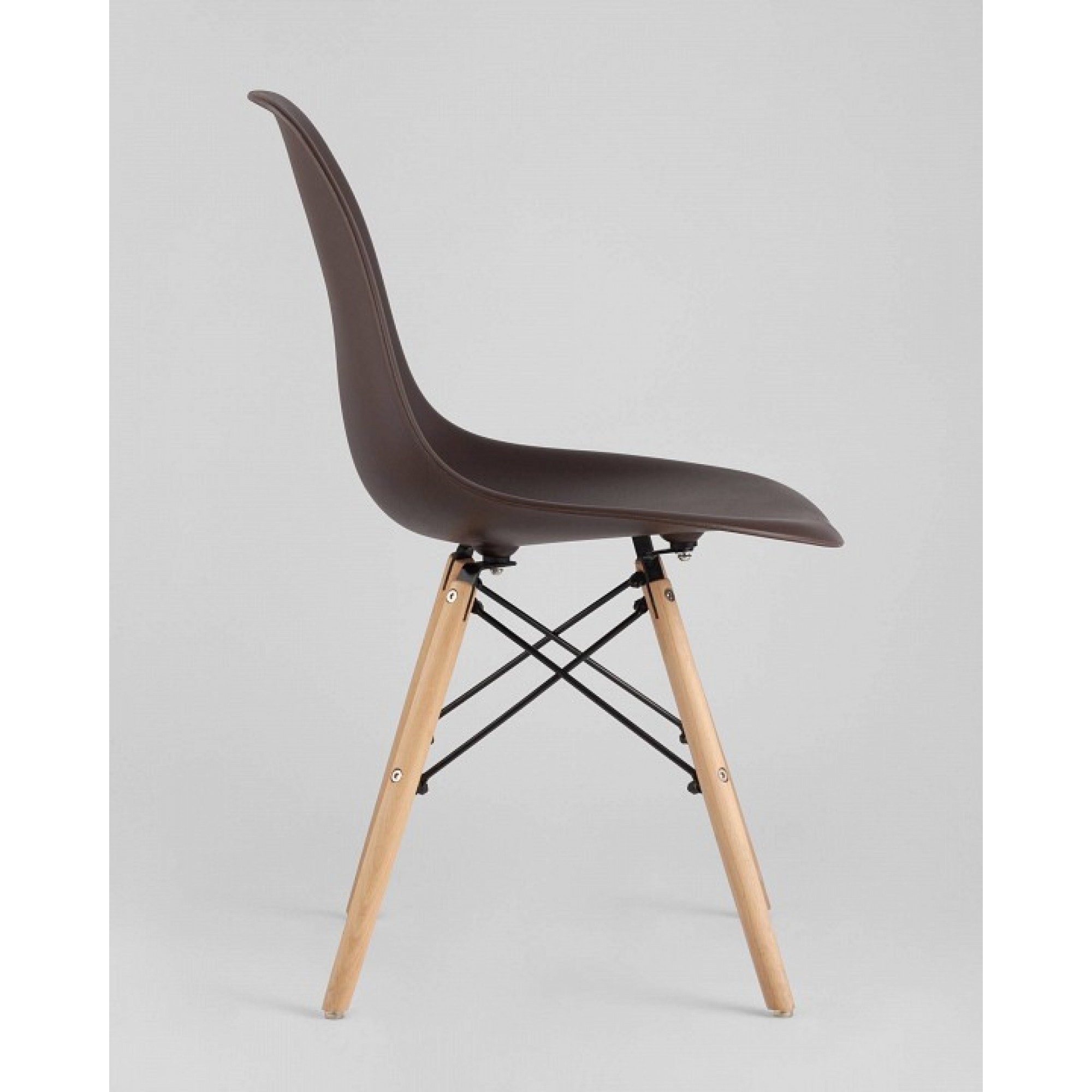 Стул Eames    SGR_8056PP-BROWN-66009