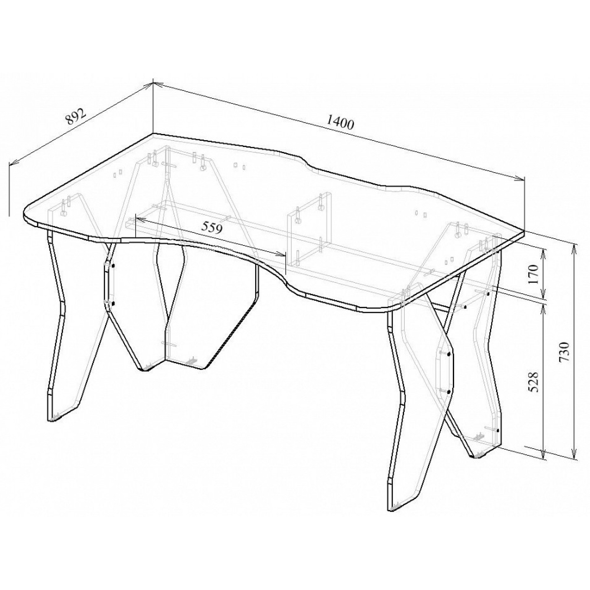 Стол компьютерный Таунт-1    MAS_MST-SIT-01-BT-16