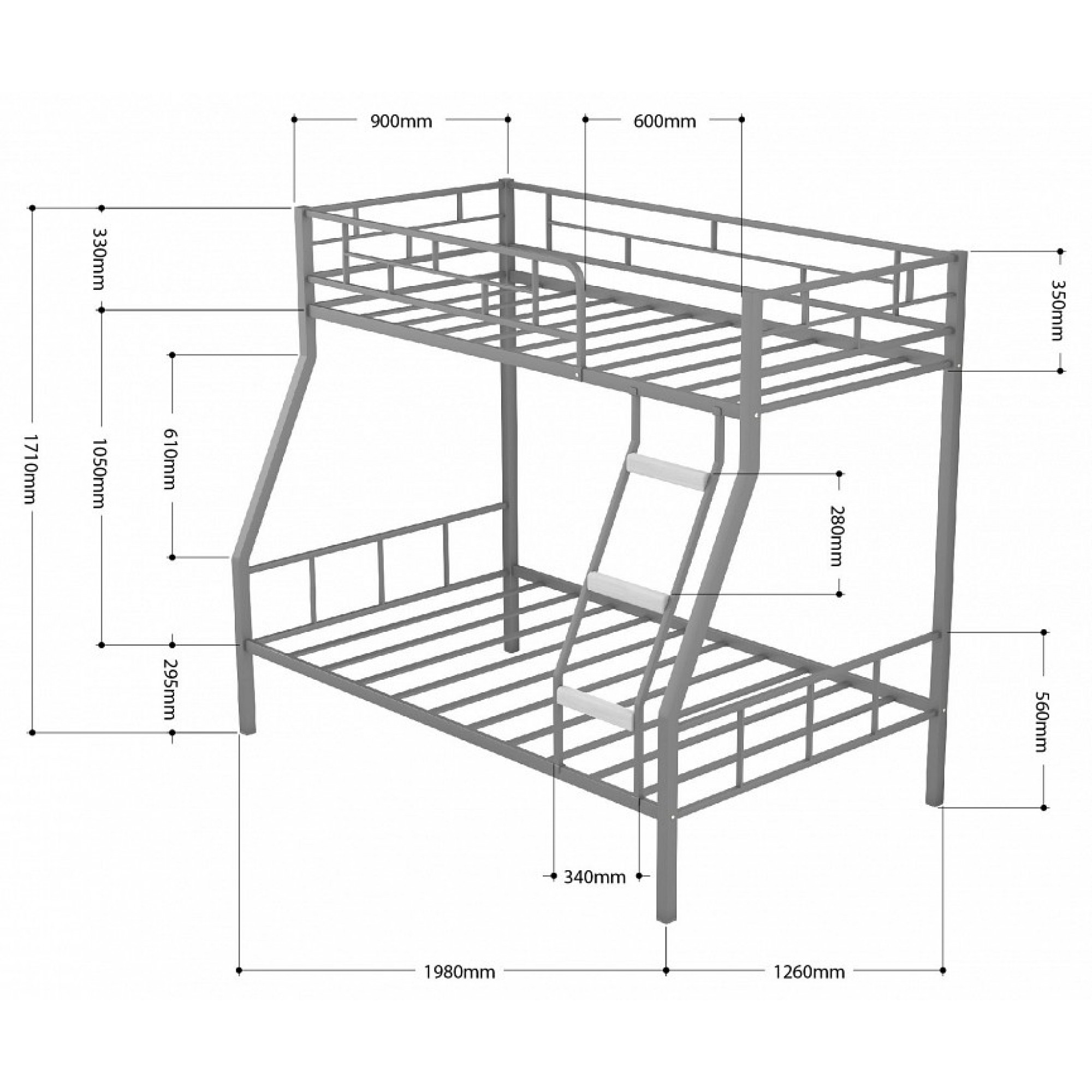 Кровать двухъярусная Радуга    FSN_4s-rad-3015_dm