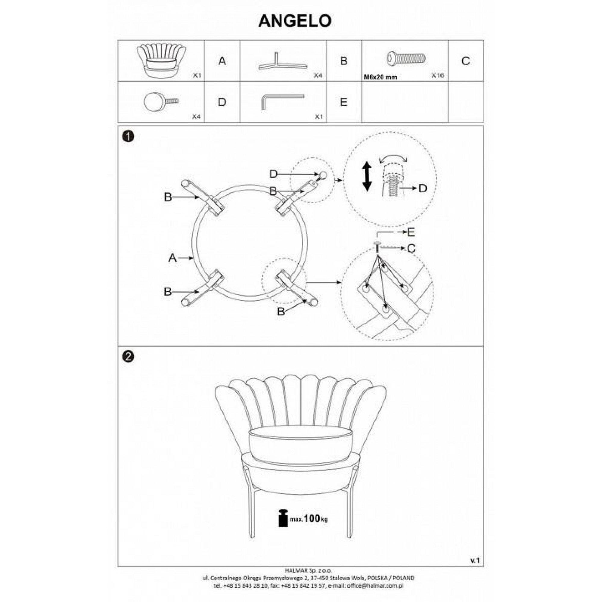 Кресло Angelo    HLM_V-CH-ANGELO-FOT-POPIELATY