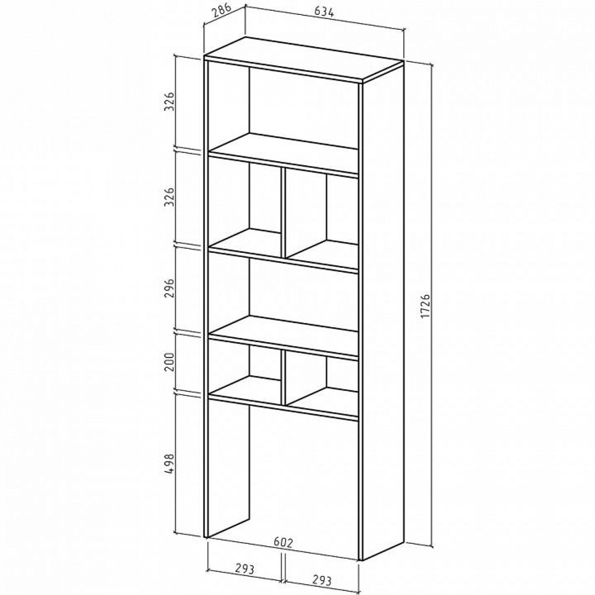 Стеллаж Феликс-4    MAS_FKS-4-DM