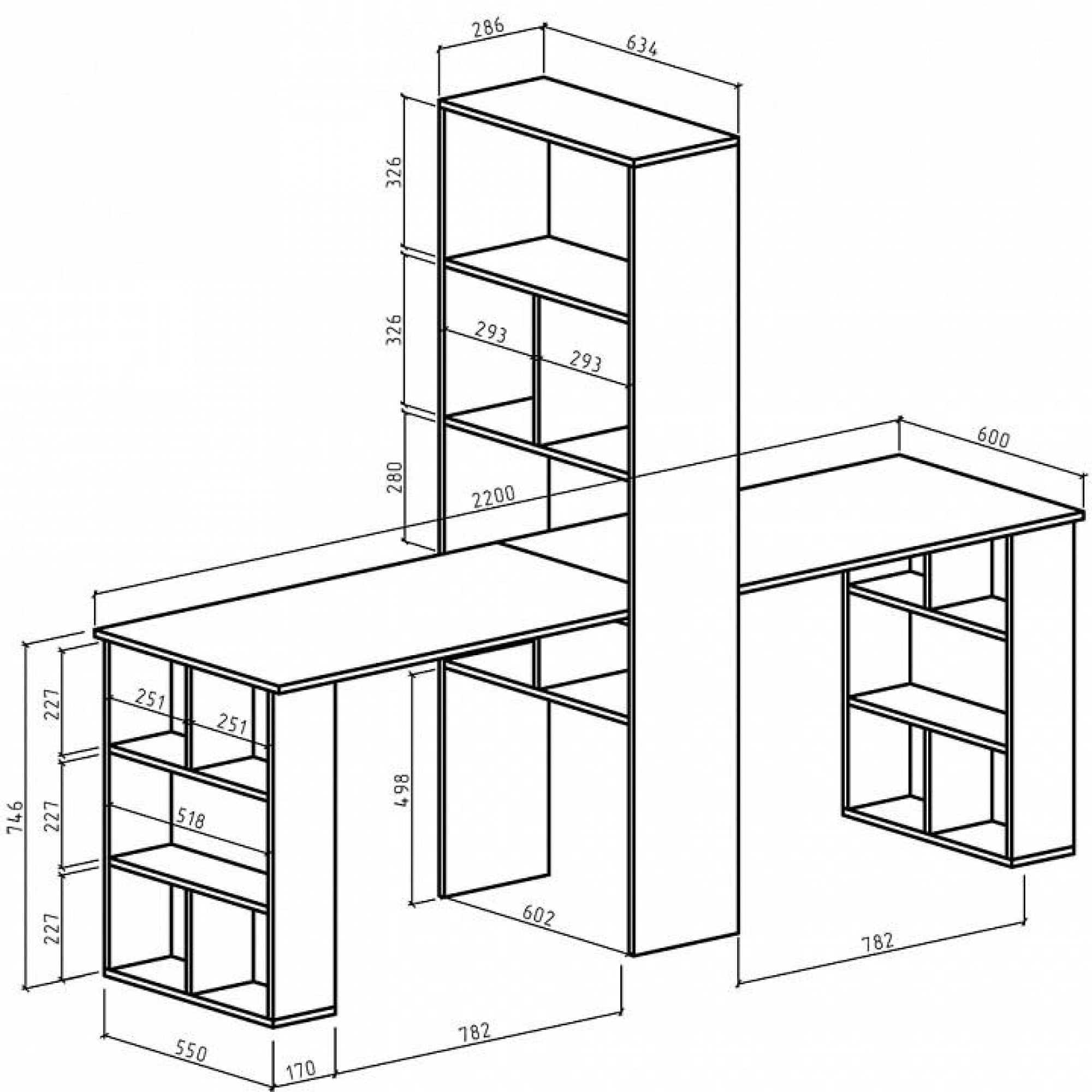 Стол компьютерный Феликс-455    MAS_FKS-455-BEL