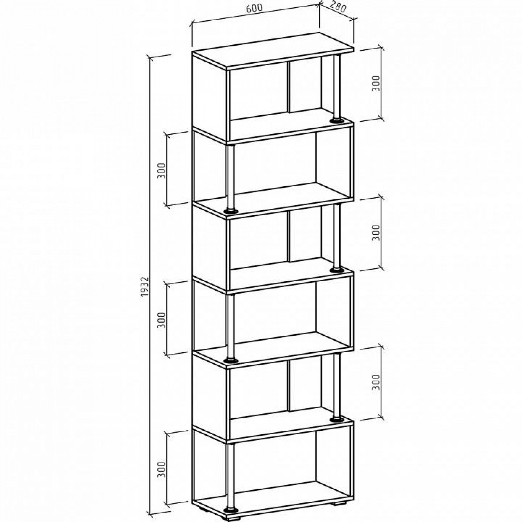 Стеллаж Ирвин-2 MAS_STI-2-DS