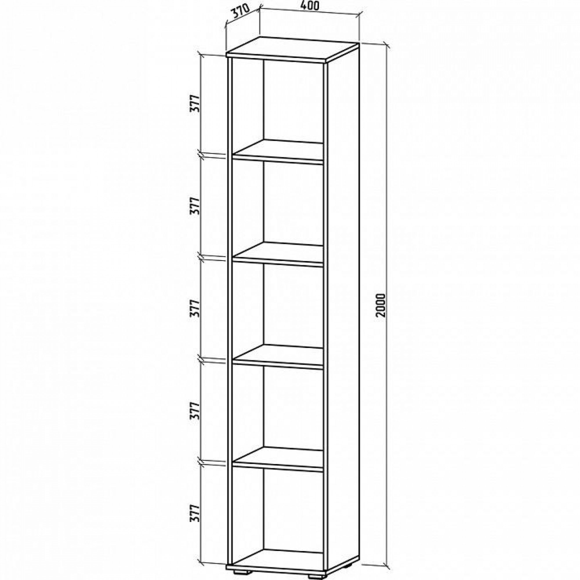 Стеллаж комбинированный Тунис-2    MAS_STT-2-DAT