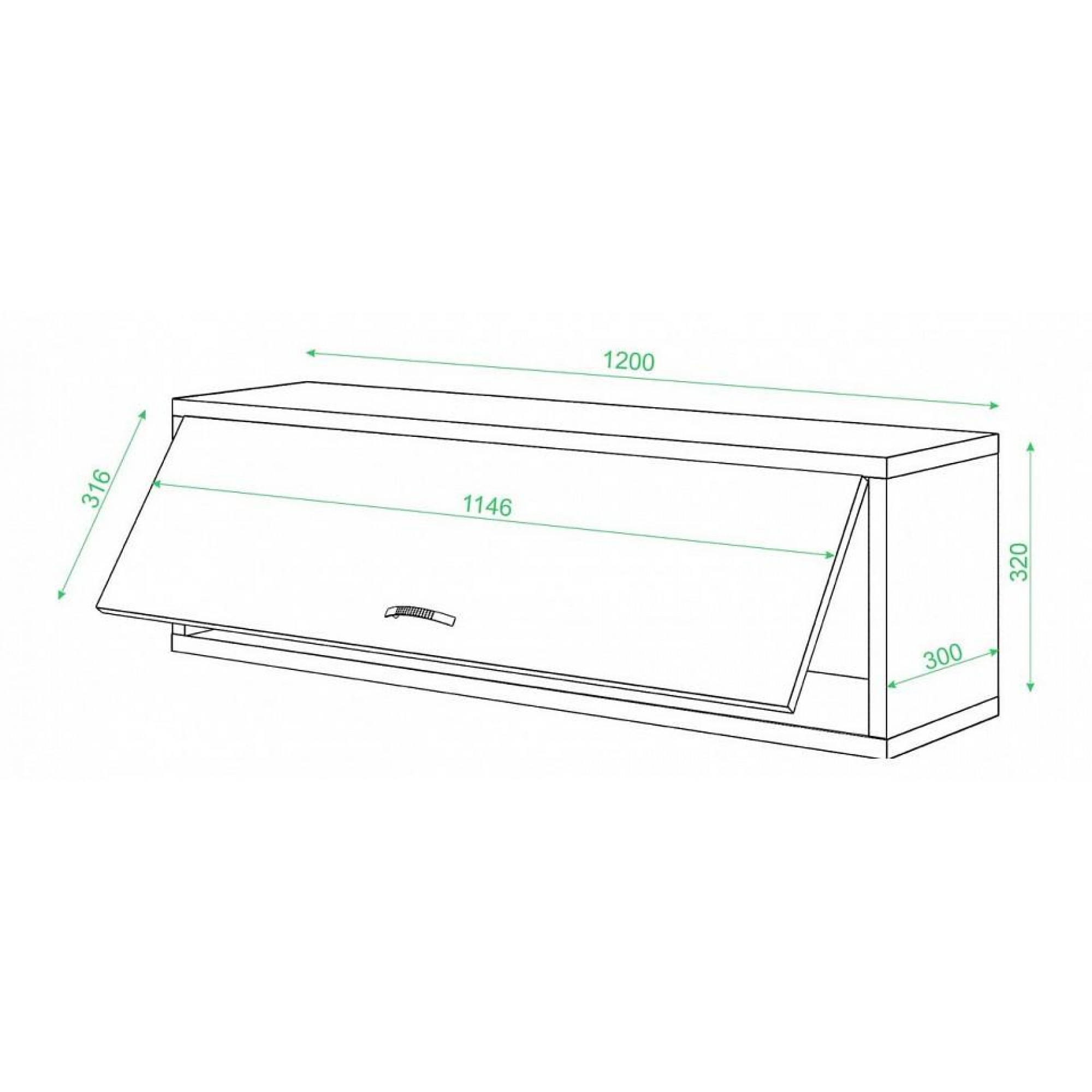 Полка книжная Домино Нельсон ПК-30    MER_PK-30BE