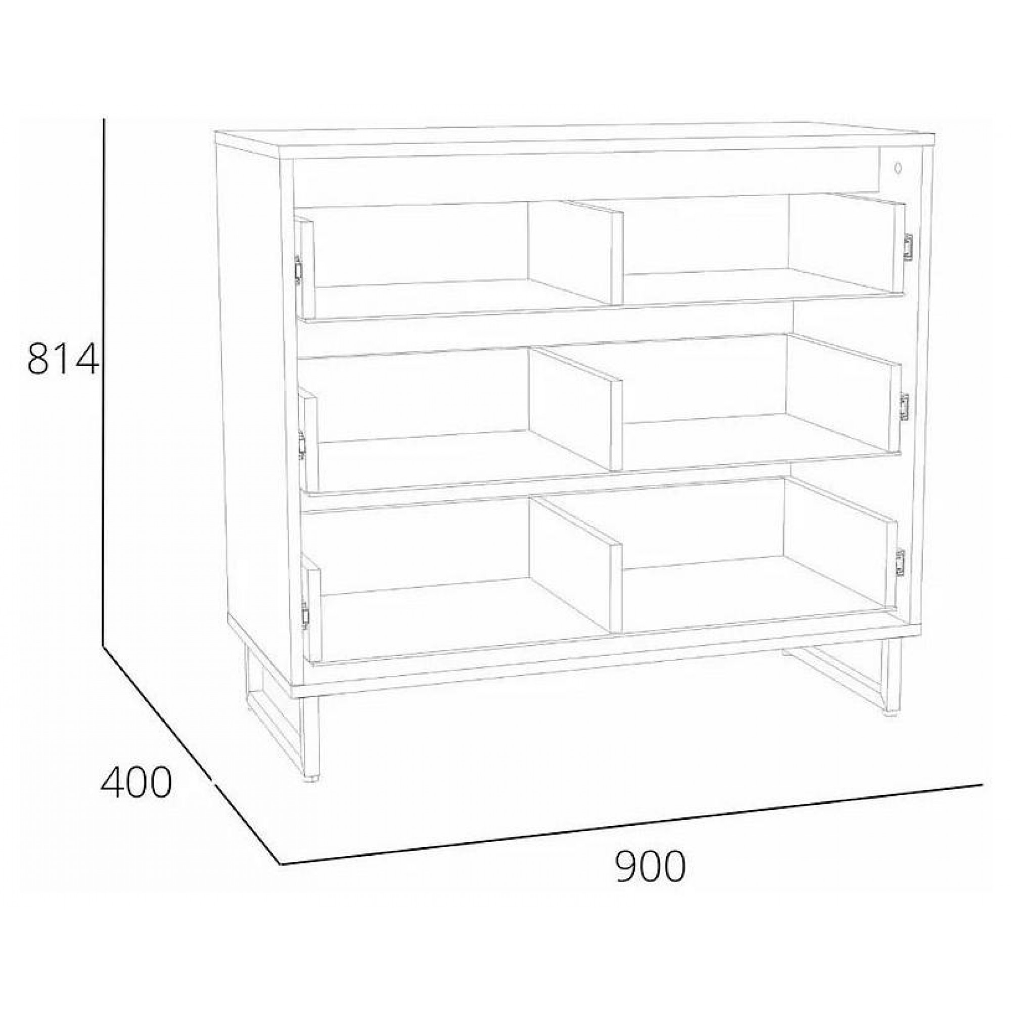 Комод Фолк НМ 014.25    SLV_ML876874285