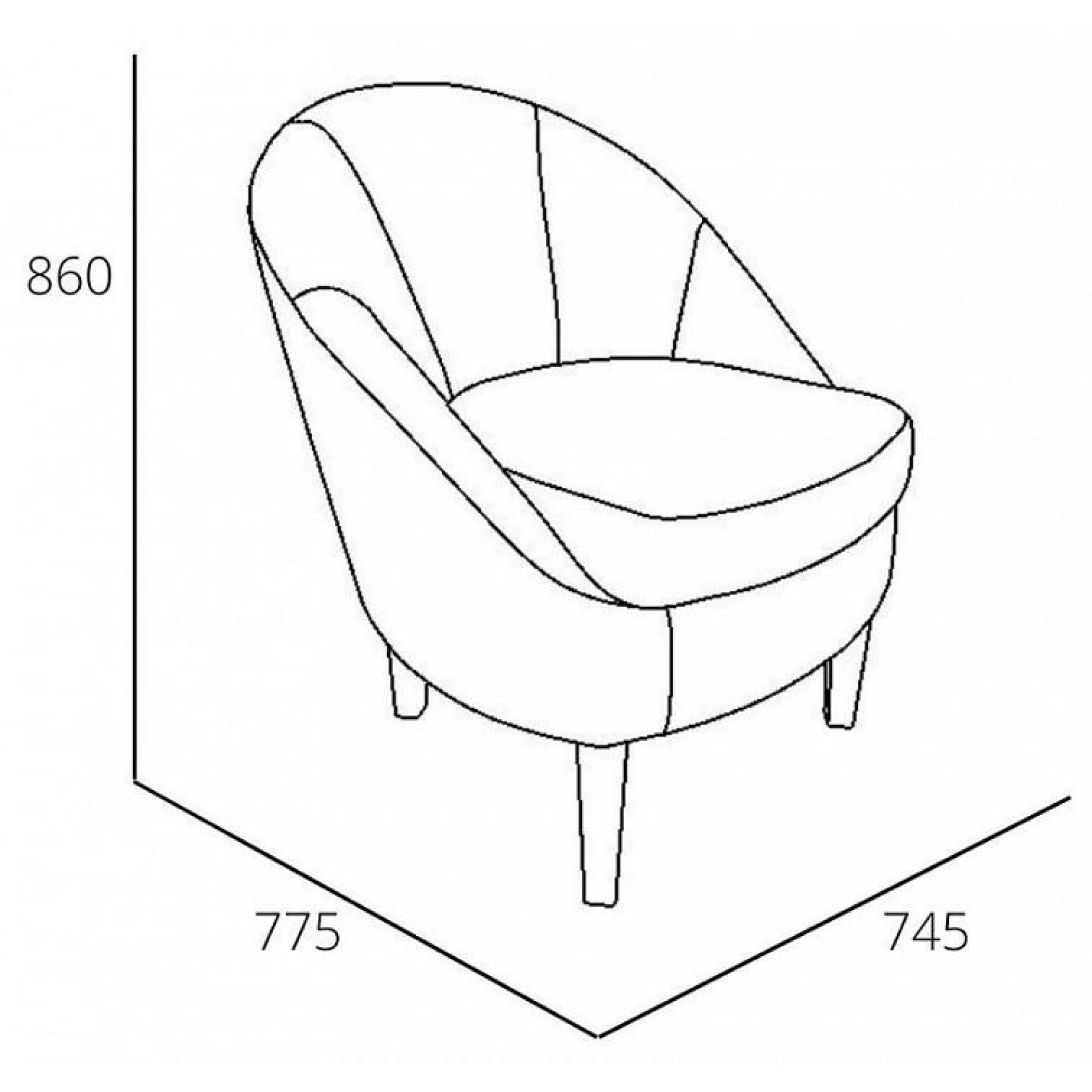 Кресло Комо    SLV_ML876874757