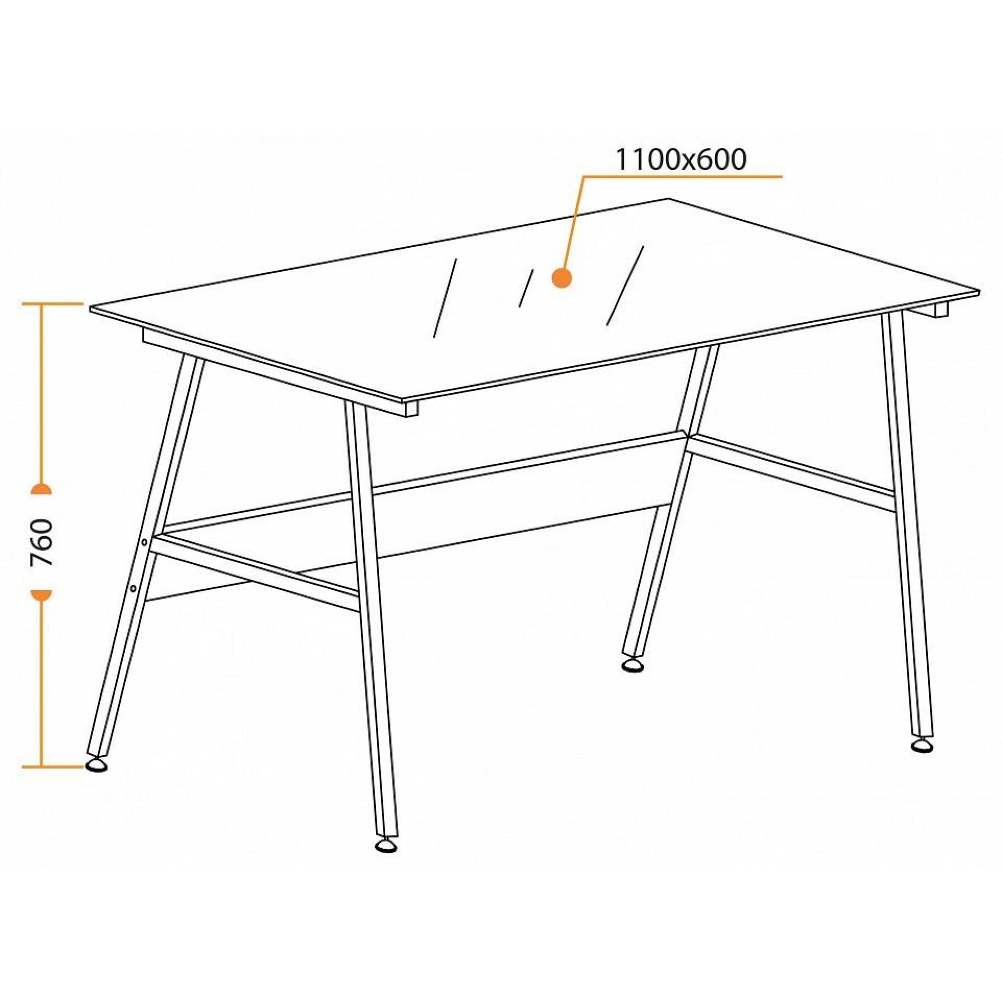 Стол компьютерный GD-04    TET_15255